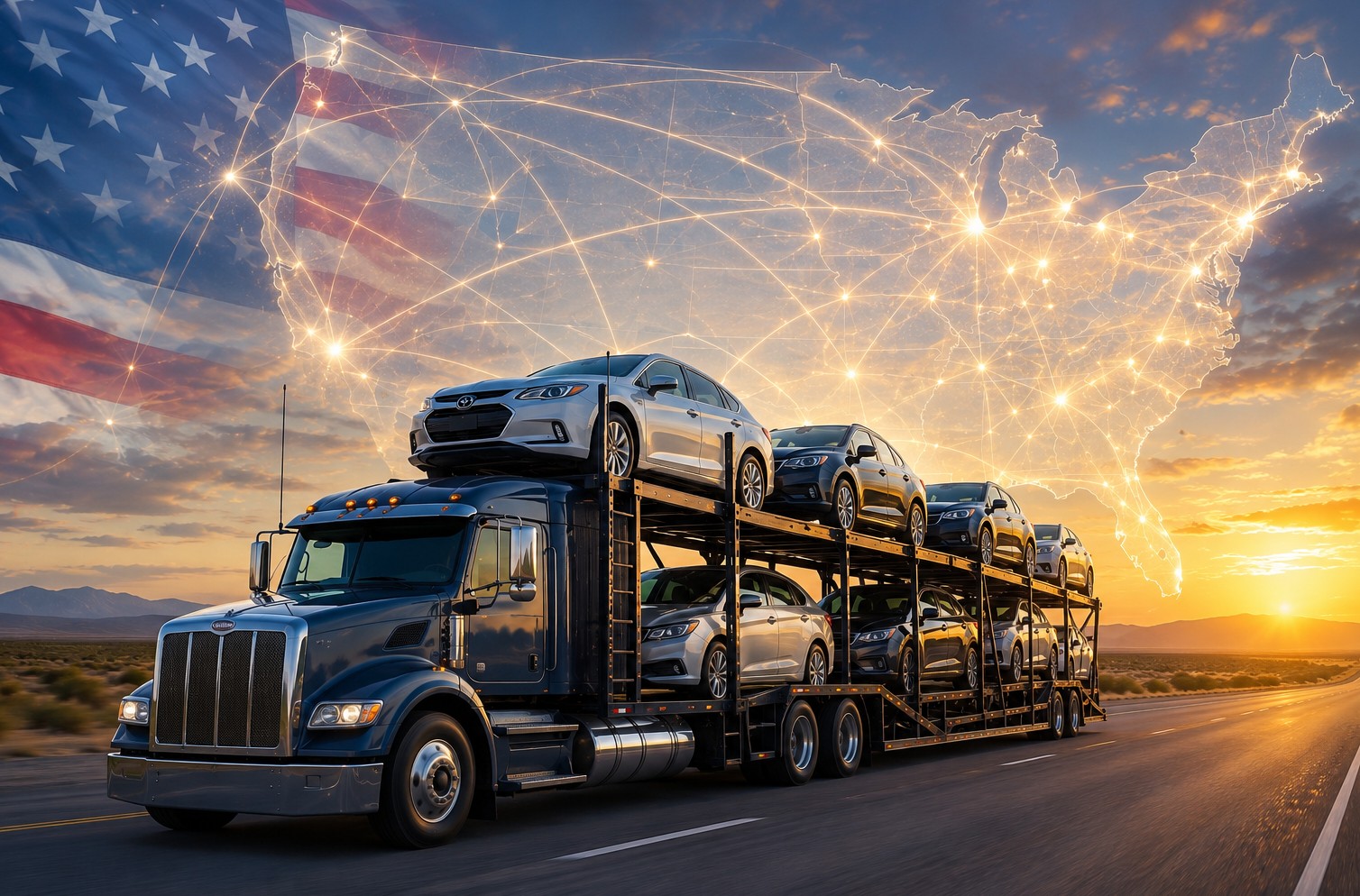 Nationwide auto transport across the United States